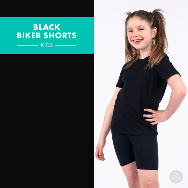 Black Kids Biker Shorts– SweetLegs
